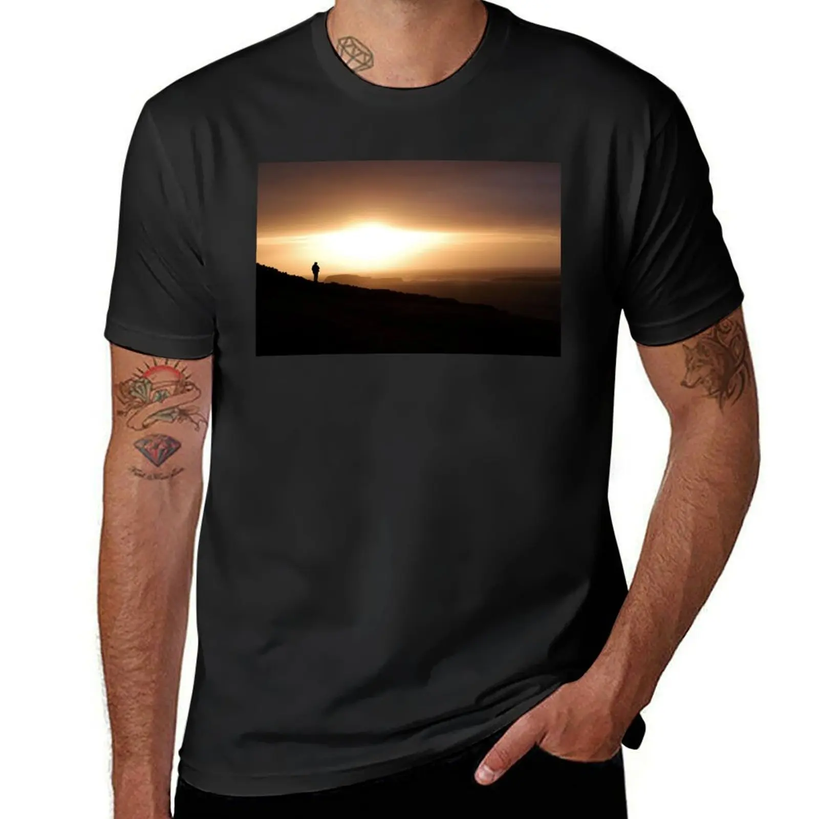 Sunset at Sumburgh Head, Shetland Islands T-Shirt new edition funnys mens t shirt