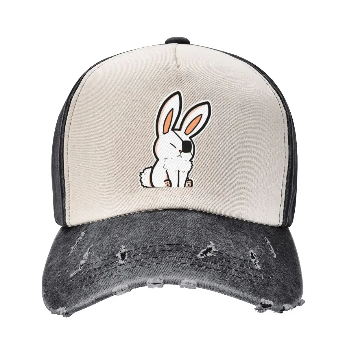 

Eyepatch Bunny Baseball Cap Military Cap Man birthday Beach Bag Winter hat Baseball For Men Women's