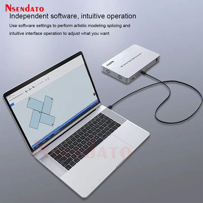 HDMI الفن التلفزيون فيديو جدار تحكم المعالج 3X3 4K متعدد الشاشات عرض HDMI الفيديو الفن خياطة الجدار الربط الربط لتلفزيون الكمبيوتر