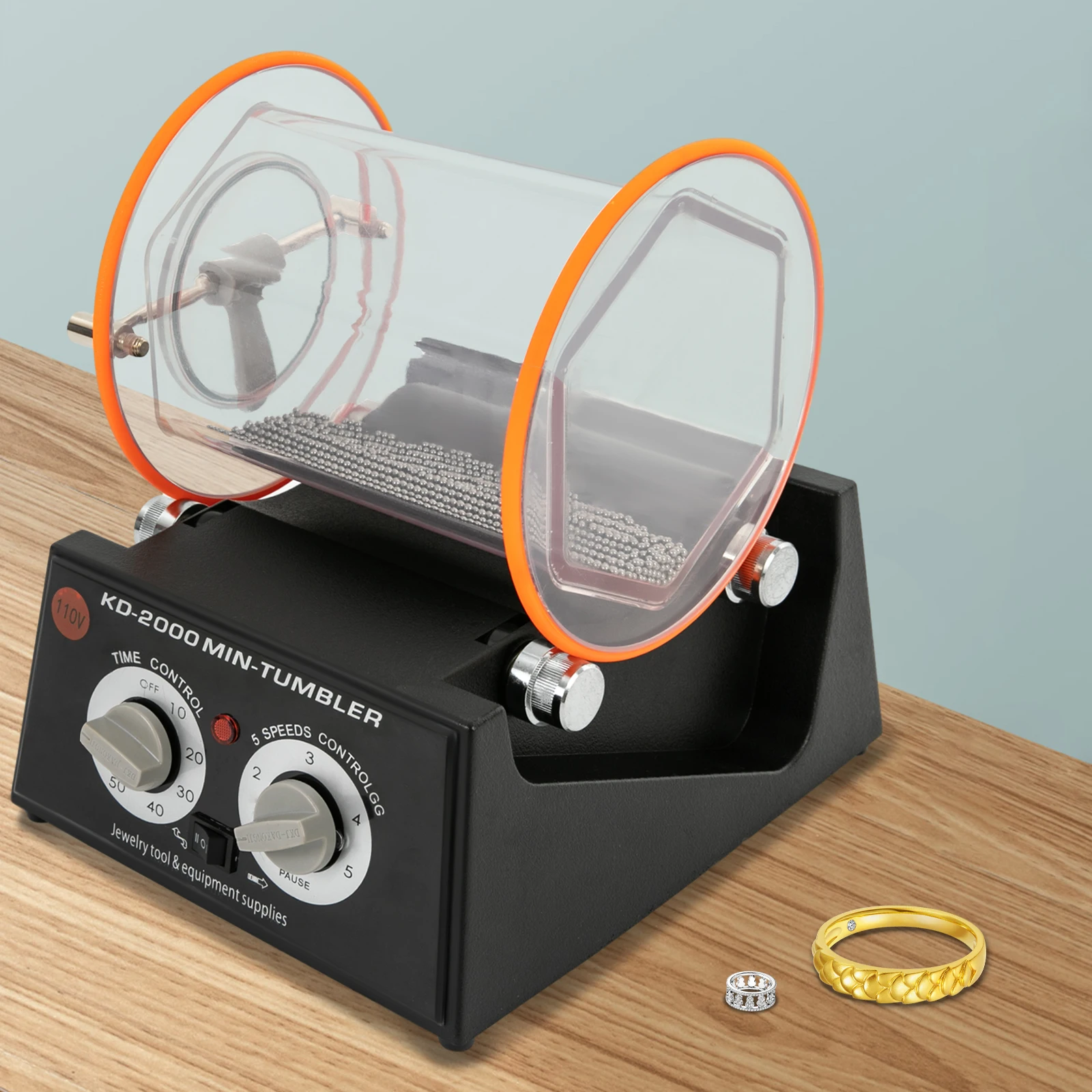 

Jewelry Bench Polishing Machine Jewelry Roller Polishing Machine 110V Jewelry Polisher for Jewelry
