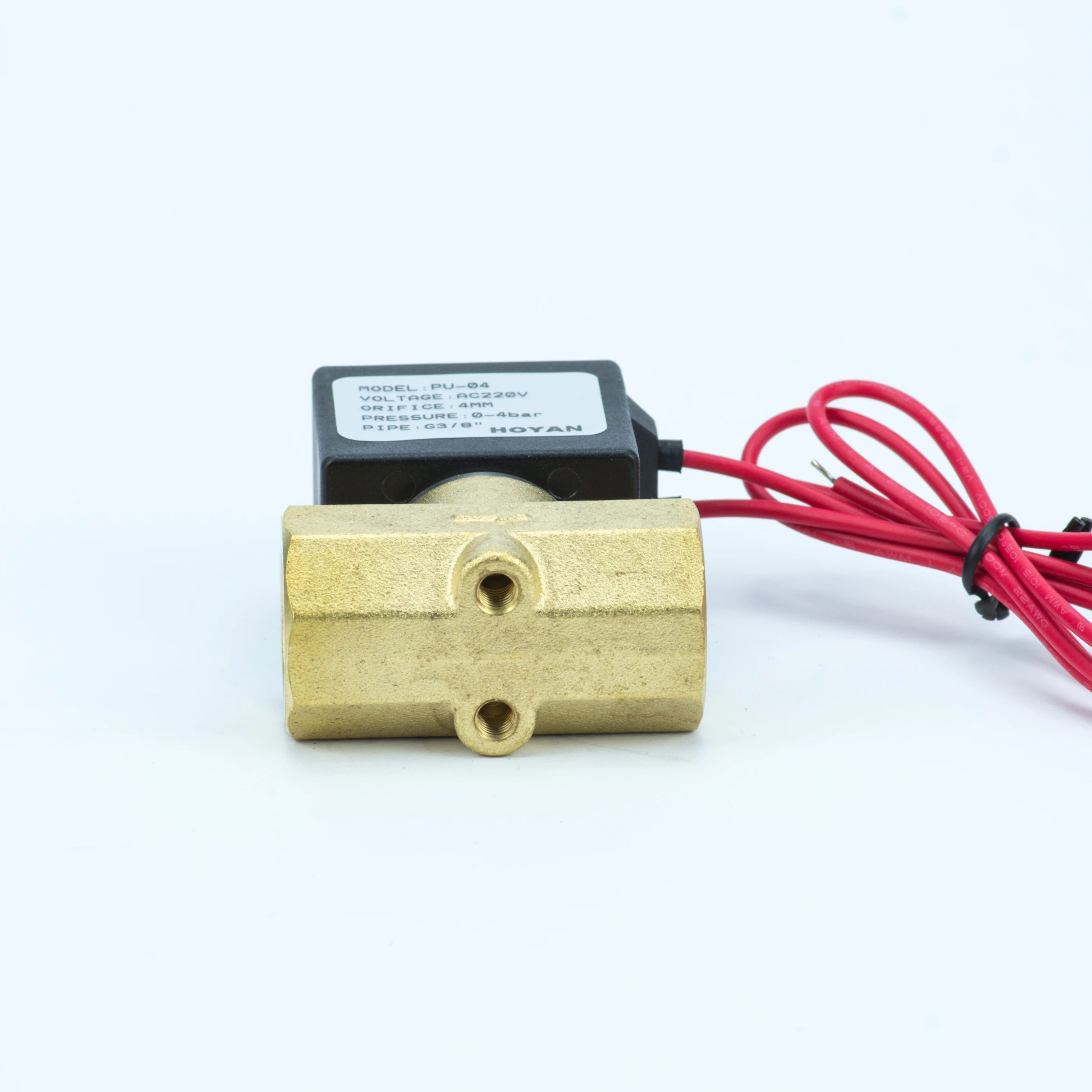 PU  series Two-position two-way 2/2 small direct acting solenoid valve Solenoid Valves normally Open,