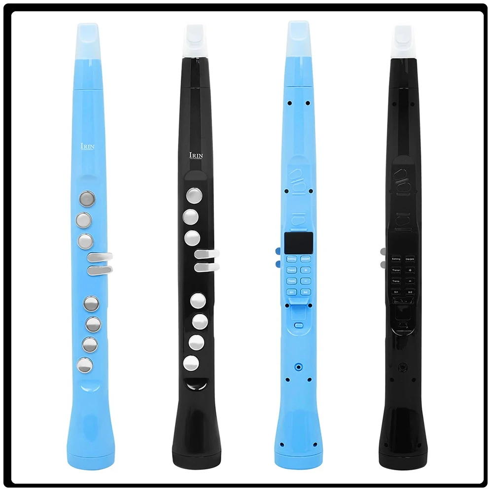 

IRIN S58 Electric Blowpipe Mini Sax Flute Dual Fingering LCD Display Bluetooth Wireless Connection Electric Blowpipe Saxophones