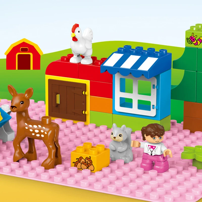 4x8 Dots Building Blocks BasePlates for Big Size Bricks Plate Assembly Brick Base Plate Compatible with Lego Duplo Bricks