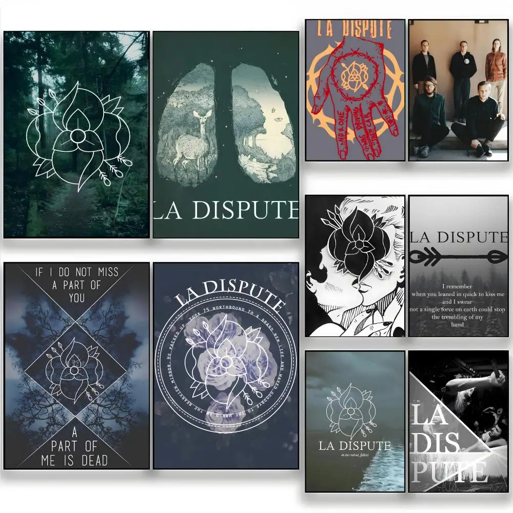 Metal Band Emotional Hardcore La Dispute Poster Wall Art Painting for Living Room Home Decoration and Holiday Gifts
