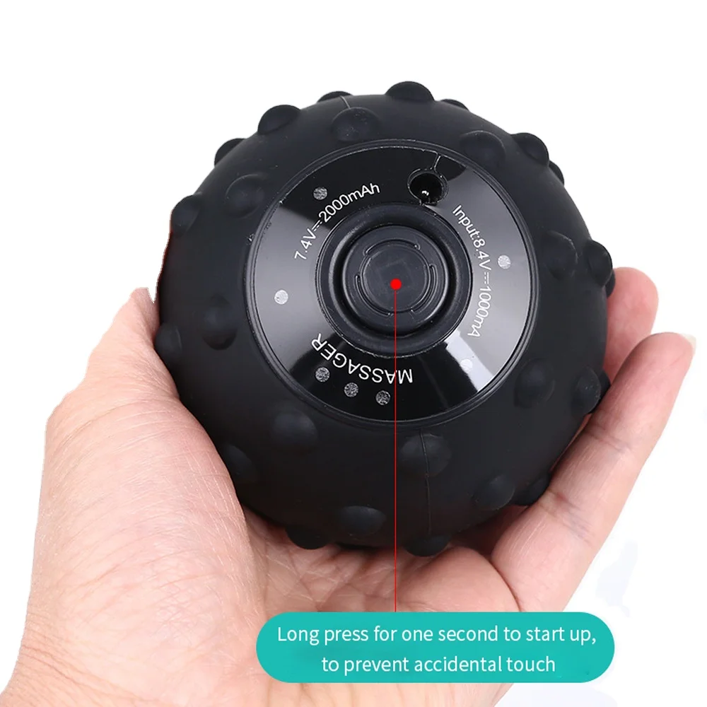 Electric Vibrating Massage Ball,4-speed High-intensity Fitness Yoga Massage Roller