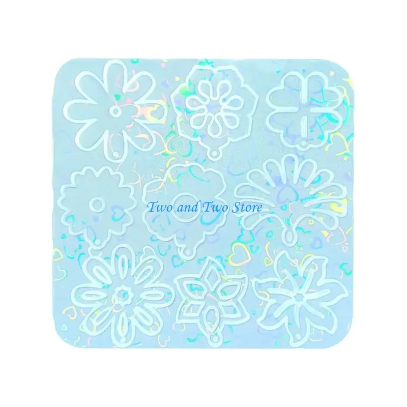 HX6F Rainbow Effect Silicone Flowers