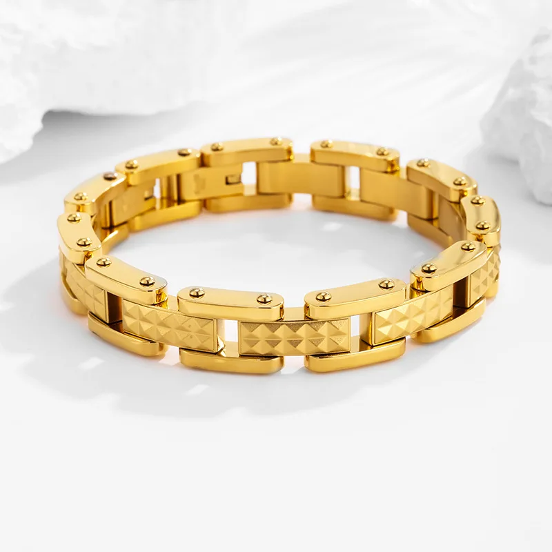 

Роскошный кубинский мужской браслет из чистого золота 24 карата 9999 пробы, кубинский браслет