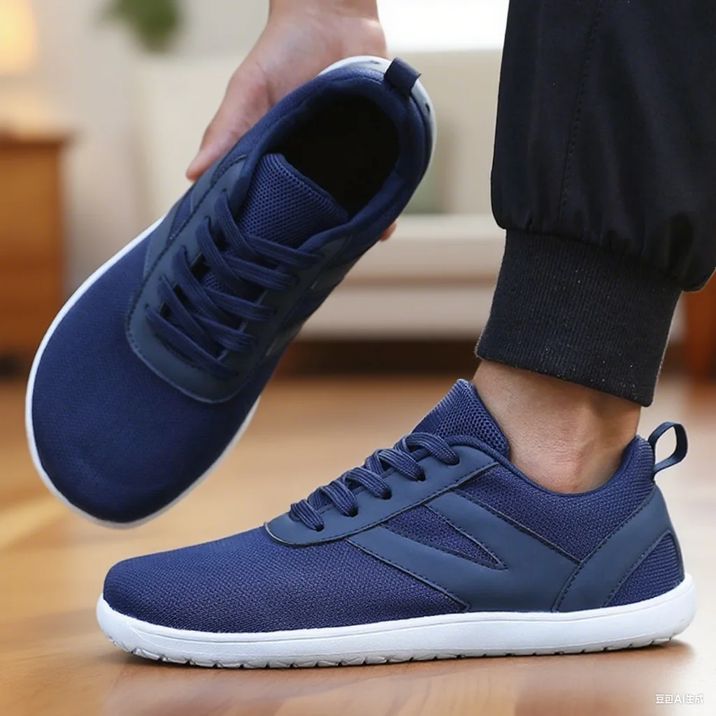 Mesh Barefoot Shoes Men's Wide Toe Minimalist Sneakers Lightweight Breathable Casual Shoes Designer Running Shoe Casual Sneakers