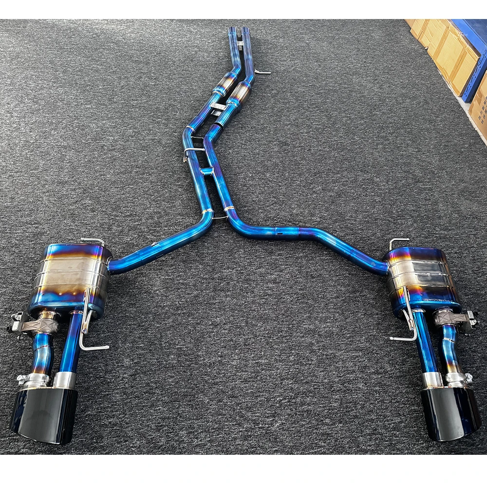 Titanium Performance Exhaust Pipes Valvetronic Catback for A6 A7 C7 C8 V6 3.0T Valved Exhaust System Escapes