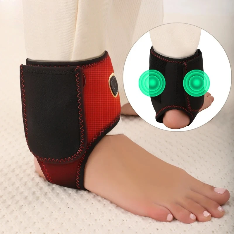 

Electric Massage Ankle Support with 3 Gear Vibration Joint Pain & Muscle Swelling Relief Sports Recovery Fitness & Senior Care