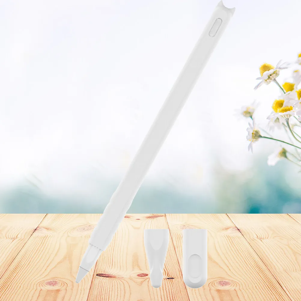 

3Pcs Silicone Stylus Pen Protective Covers Nib Caps Holder Anti-Roll Anti-Scratch Protective Pouch Suitable for Apple Pencil