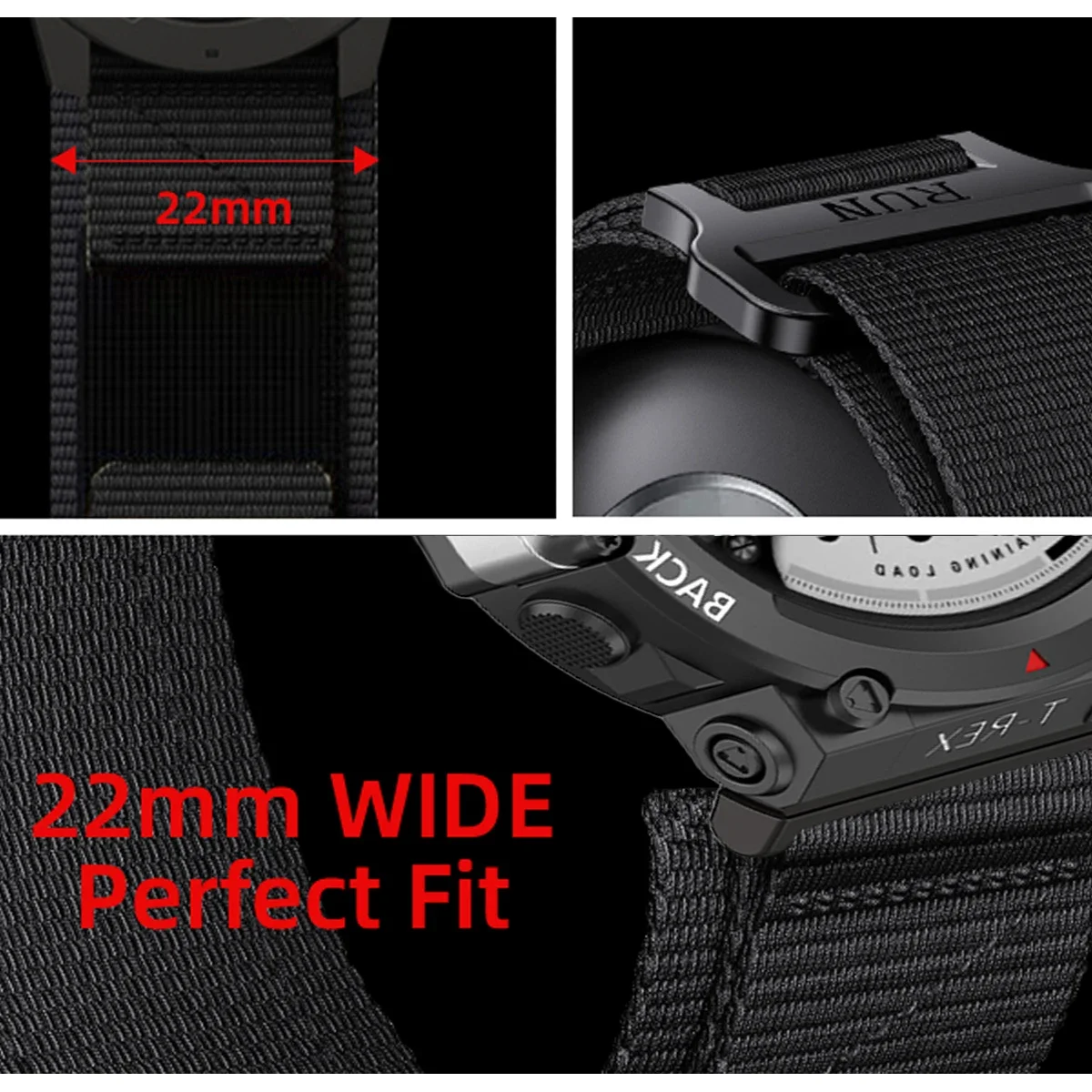 Nylon Strap For Amazfit T-rex  2 3 Ultra Watch Band For Huami Amazfit Trex Pro T Rex  Sport Belt Smartwatch Bracelet Accessories image 5