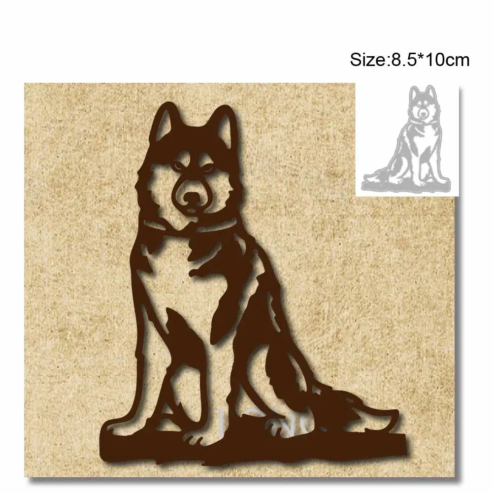 قوالب القطع المعدنية لعام 2024 لسكرابوكينغ الكلب يموت النقش مجلد قطع الاستنسل ورقة كرافت سكين قالب شفرة لكمة الإستنسل
