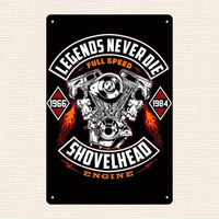 Shovelhead Motorcycles Metal Sign - \