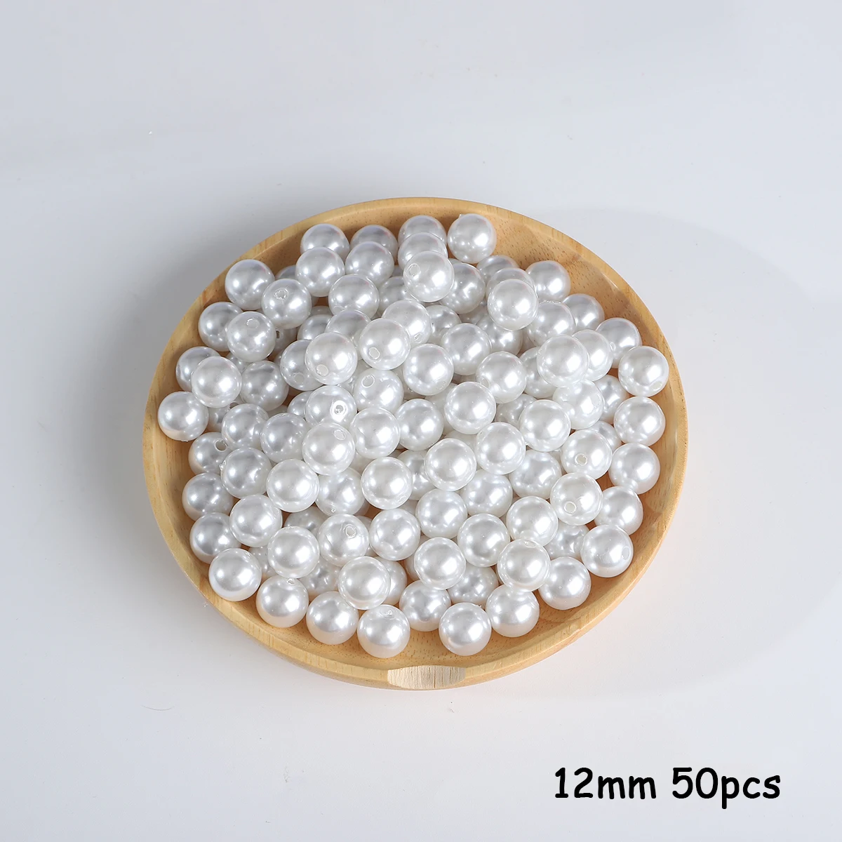 3-20mm 10-1000 stuks recht gat ABS imitatie parel beige witte armband met ronde kralen voor DIY ambachtelijke sieraden maken producten