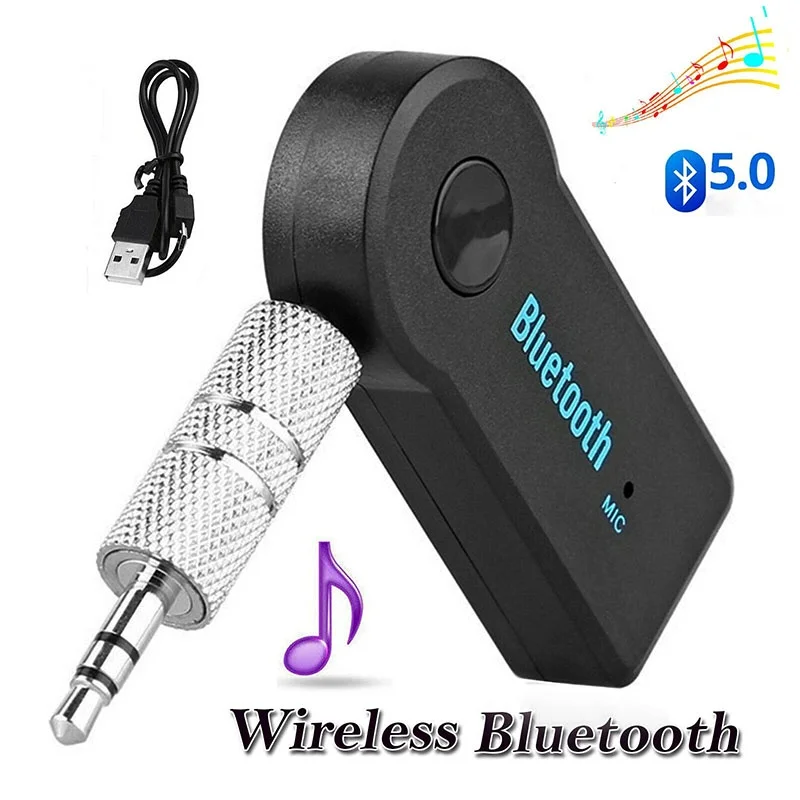 

Bluetooth 5.0 Audio Receiver Transmitter Handfree Call 3.5mm AUX Jack USB Dongle Stereo Music Wireless Adapter For TV PC Car Kit