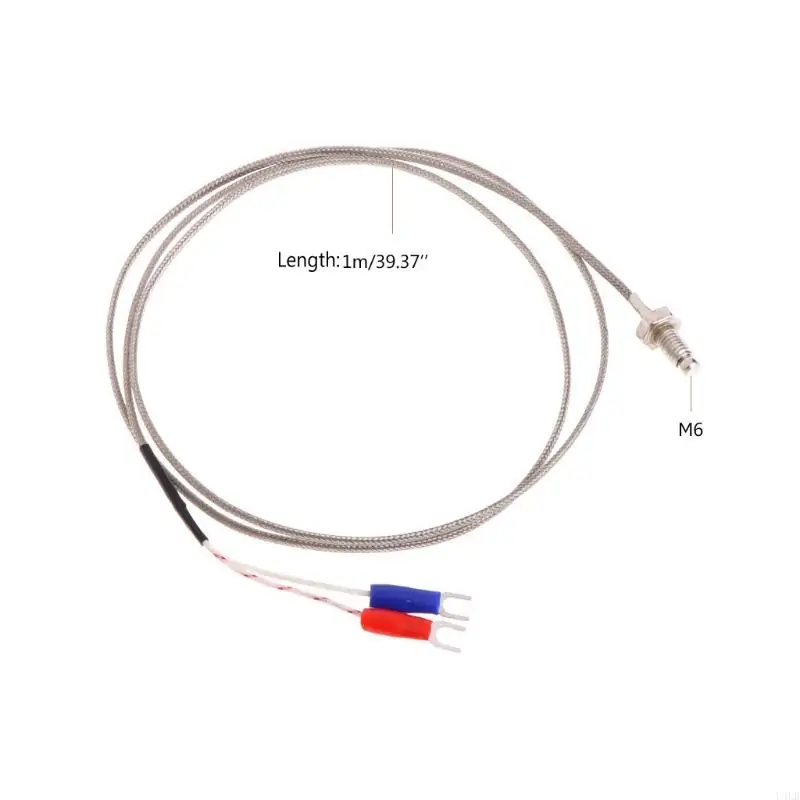 

1m Type K Thermocouple for Ovens/Kilns/Furnaces Used to Machines and Liquids 0-400 Degree Easy to Operate U4LB