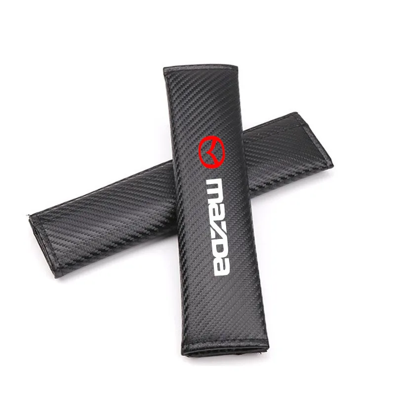 

2Pcs Carbon Fiber Protective Cover Shoulder Pads Car Styling Badge Accessories for Mazda 3 5 6 8 CX5 CX-7 CX-9 MX-5 ATENZA