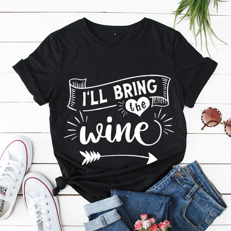 I'll Bring The... Girls Party T-shirts Best Friend Trip T-shirts Funny Girls Weekend Matching Party Tshirts Besties Tee T Shirt