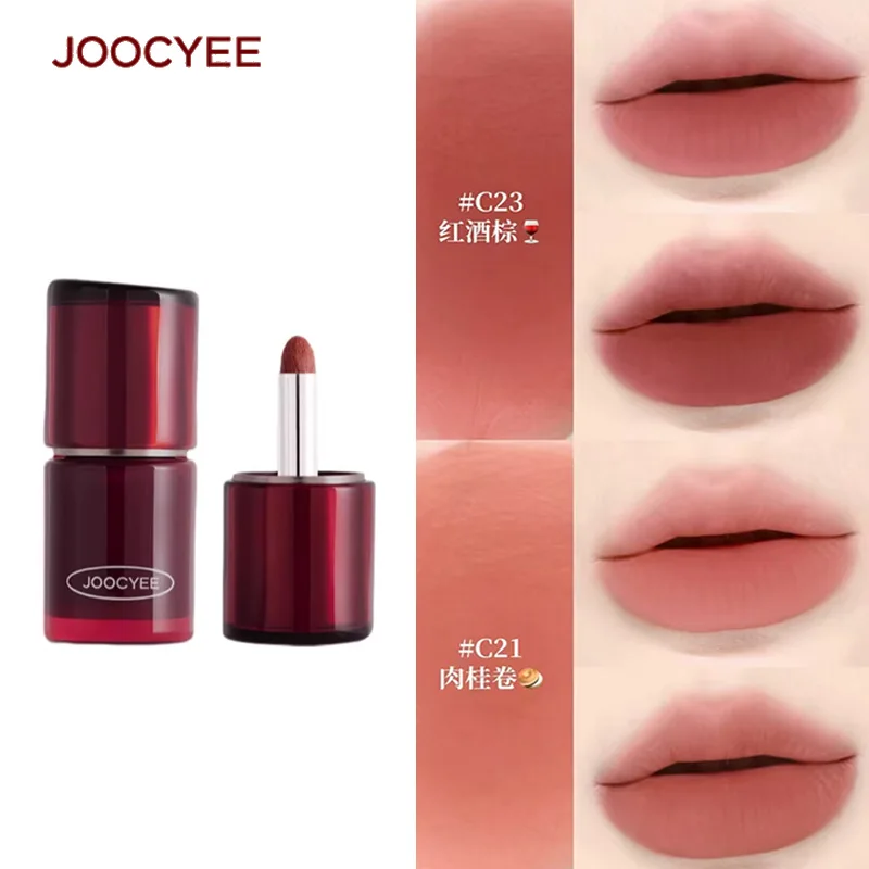 

Многофункциональный крем-помада Joocyee: Мягкий матовый бархатный крем для губ, не оставляющий следов, стойкий, с эффектом румян для губ