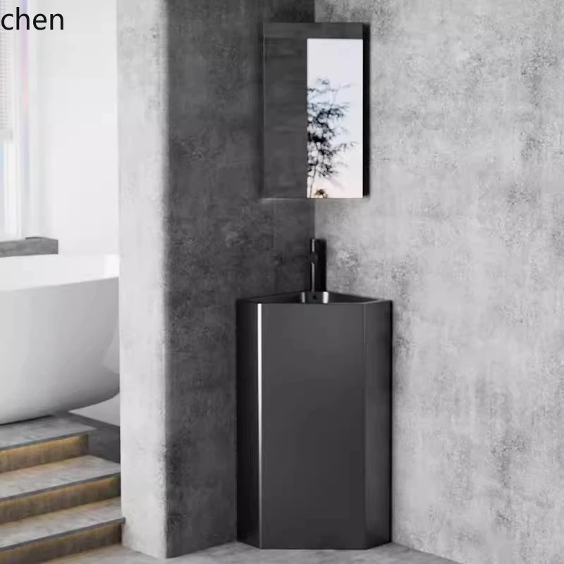 

HTT керамический колонный умывальник, встроенный пол, ванная комната, маленькая квартира, двор, открытый вертикальный умывальник, бассейн