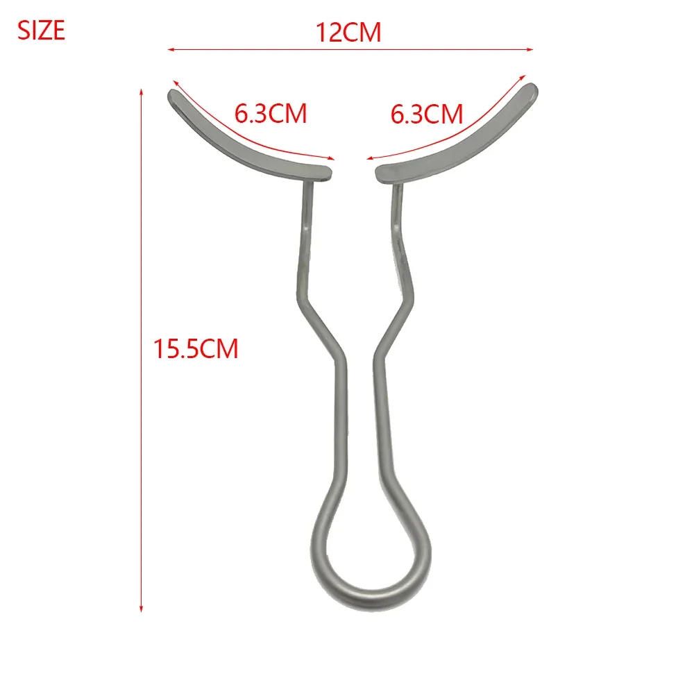 Stainless Steel Dental Mouth Expander Lip Cheek Retractor with Flap for Surgical Vestibule Access and Oral Procedures