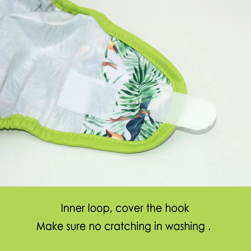 EezKoala Eco-friendly Cloth Diaper Cover Baby Washable Diaper Waterproof Baby Nappy Reusable Adjustable Pocket Diaper Hook&Loop