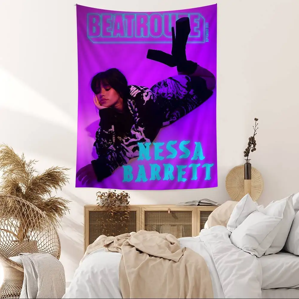 Nessa Barrett Singer نسيج الجدار شنقا التارو الهبي جدار السجاد النوم جدار شنقا ورقة