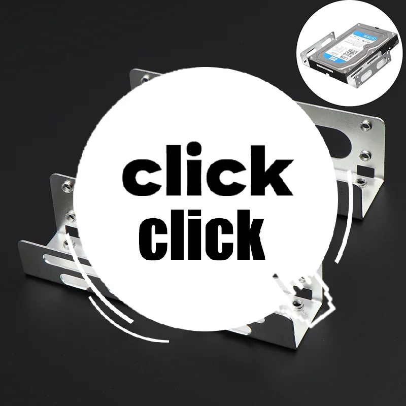 

2 шт., держатель расширения оптического привода от 3,5 до 5,25, кронштейн для стойки жесткого диска, кронштейн Caddy Bay для SSD M.2 HDD, кронштейн для настольного жесткого диска