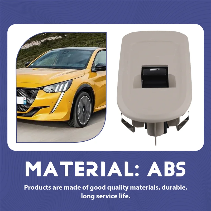 

AS57-For 208 308 2008 408 Citroen C5 Passenger Side Power Window Regulator Control Switch 96657929ZE 4 Pins