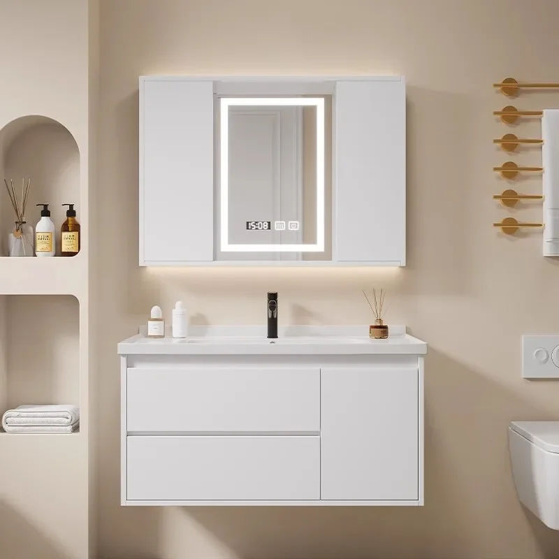 Specchio per il trucco armadi da bagno scaffale da parete espositore armadi da bagno lavabo wc Armadietto mobili per Hotel