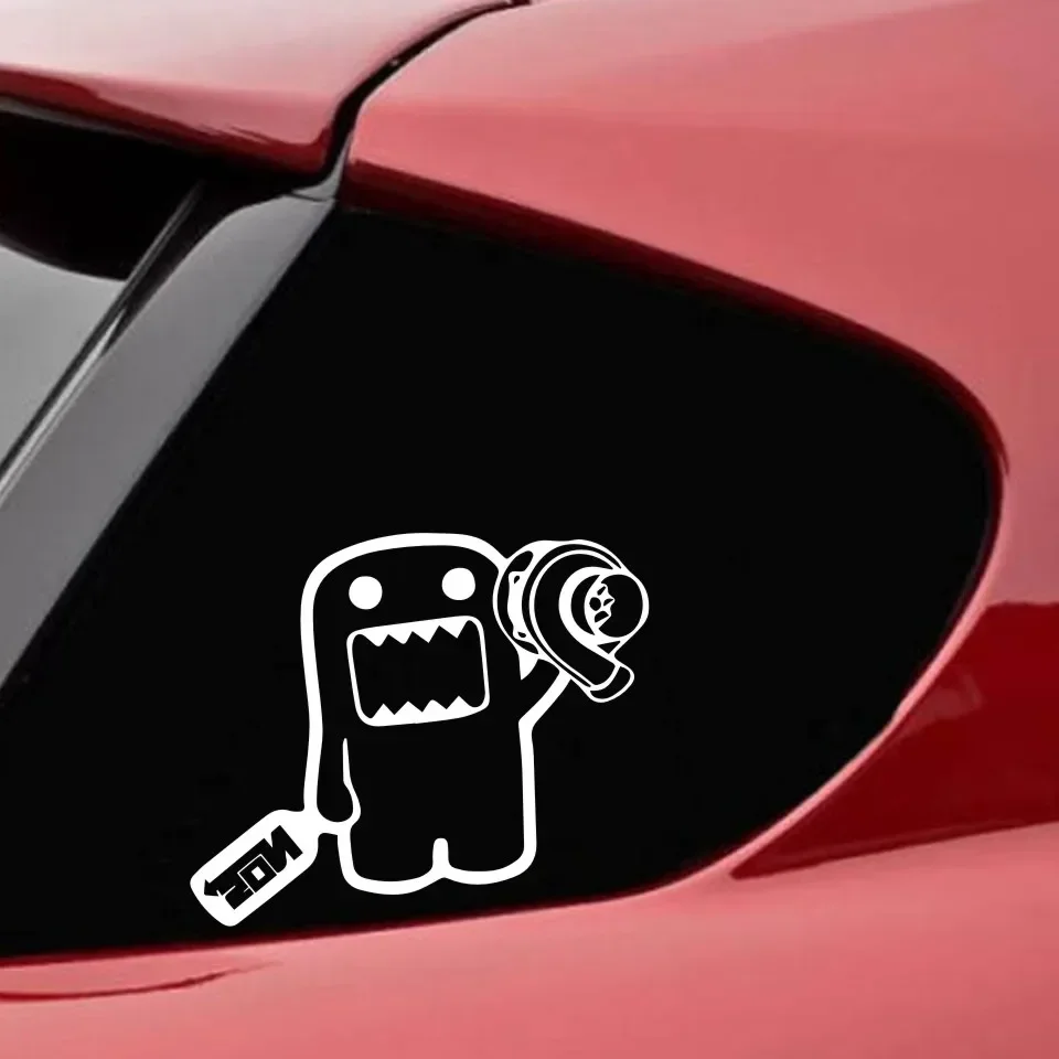 

Domo kun jdm hellaflush car windows sticker reflective waterproof cool decals modified accessories for mazda toyota honda bmw