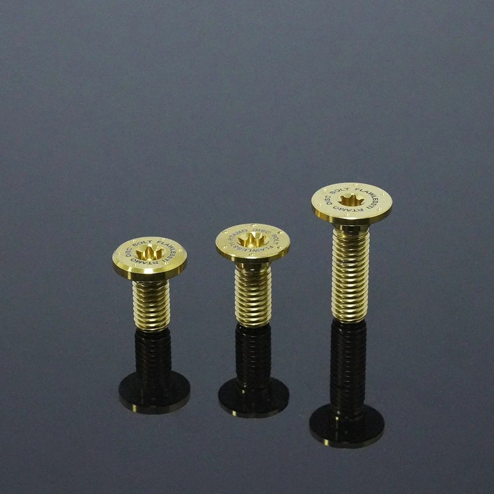 FLAWLESSTI قرص فرامل البراغي Gr5 التيتانيوم M8 طول 15 مللي متر 18 مللي متر 27 مللي متر 1.25 الملعب لسيارات BMW