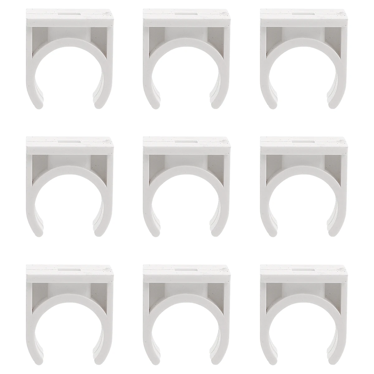 

1Set U Hook Holder Clamps Support Durable Socket White Hose Fixing Tools Construction Plastic Pipe Hanger Tube Support Clamp
