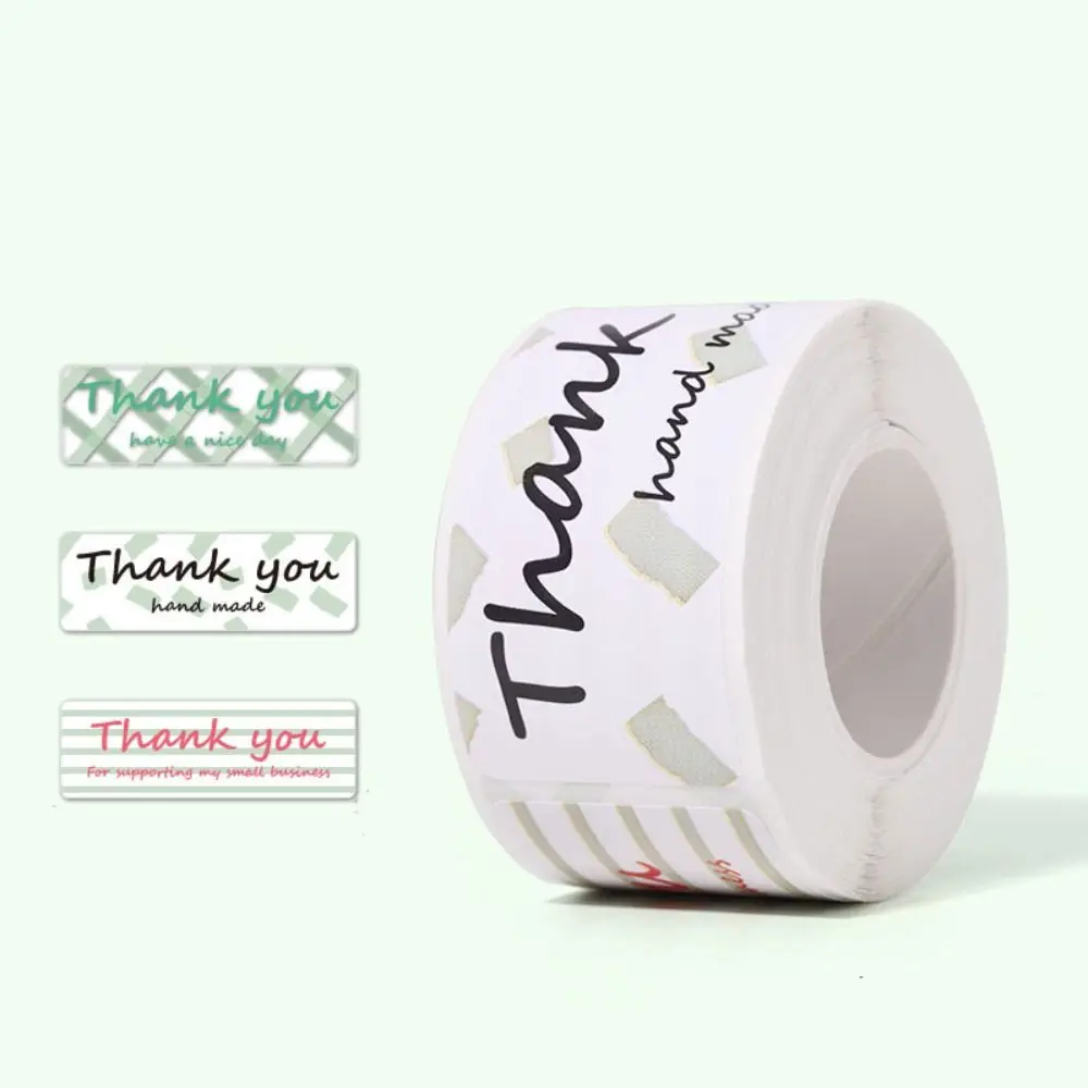 120 stks/rol Sticker Decor Dank U Sticker Ronde Afdichting Sticker Craft Supplies Handgemaakte Ambachten Sticker Praktisch