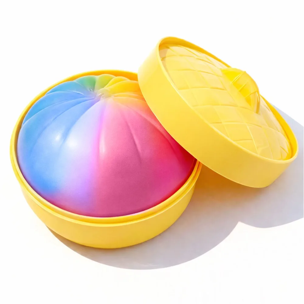 

Мягкая игрушка-сквиш «Булочка на пару» с блестками, медленно восстанавливающая форму, антистресс, для снятия стресса