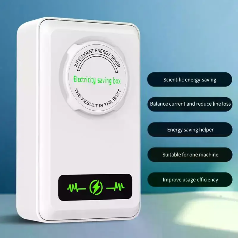 Smart Power Saver Box US/EU Plug Adapter 90V-250V, Portable Household Electricity Saving Device For Office Kitchen
