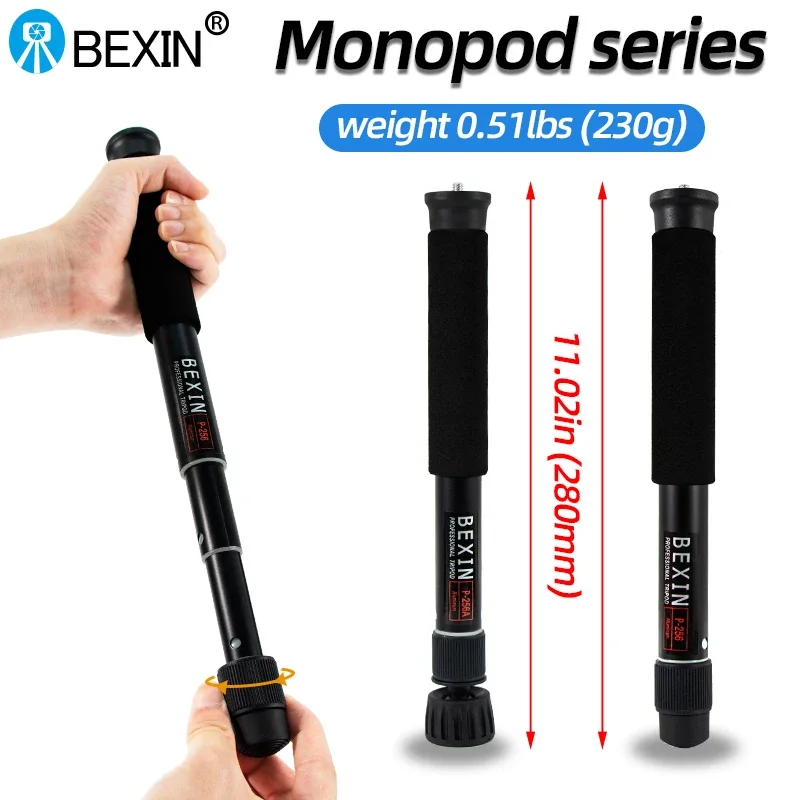 48นิ้วการถ่ายภาพอลูมิเนียม Monopod เหมาะสำหรับ Samsung Xiaomi Huawei โทรศัพท์มือถือผู้ถืออุปกรณ์เสริมกล้อง SLR