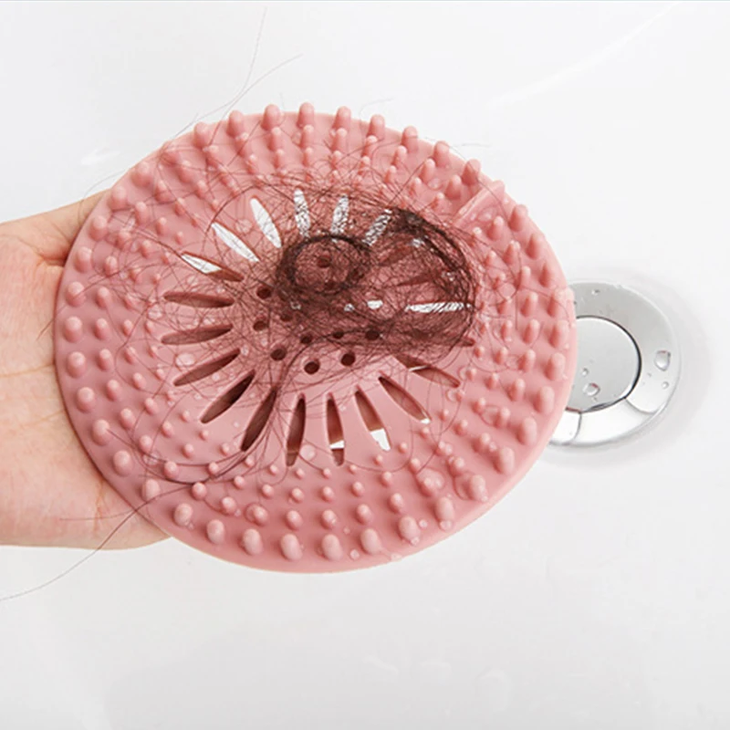 1pcs Hair Filter Sink Anti-blocking Strainer Bathtub Shower Floor Drain Stopper Kitchen sink anti clogging filter screen