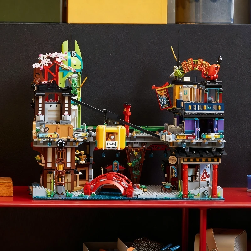 

Set for Movie 71799 City Markets Garden DIY Toys Blocks Bricks Include Model 6163 Pcs Birthday Christmas Gift Toys