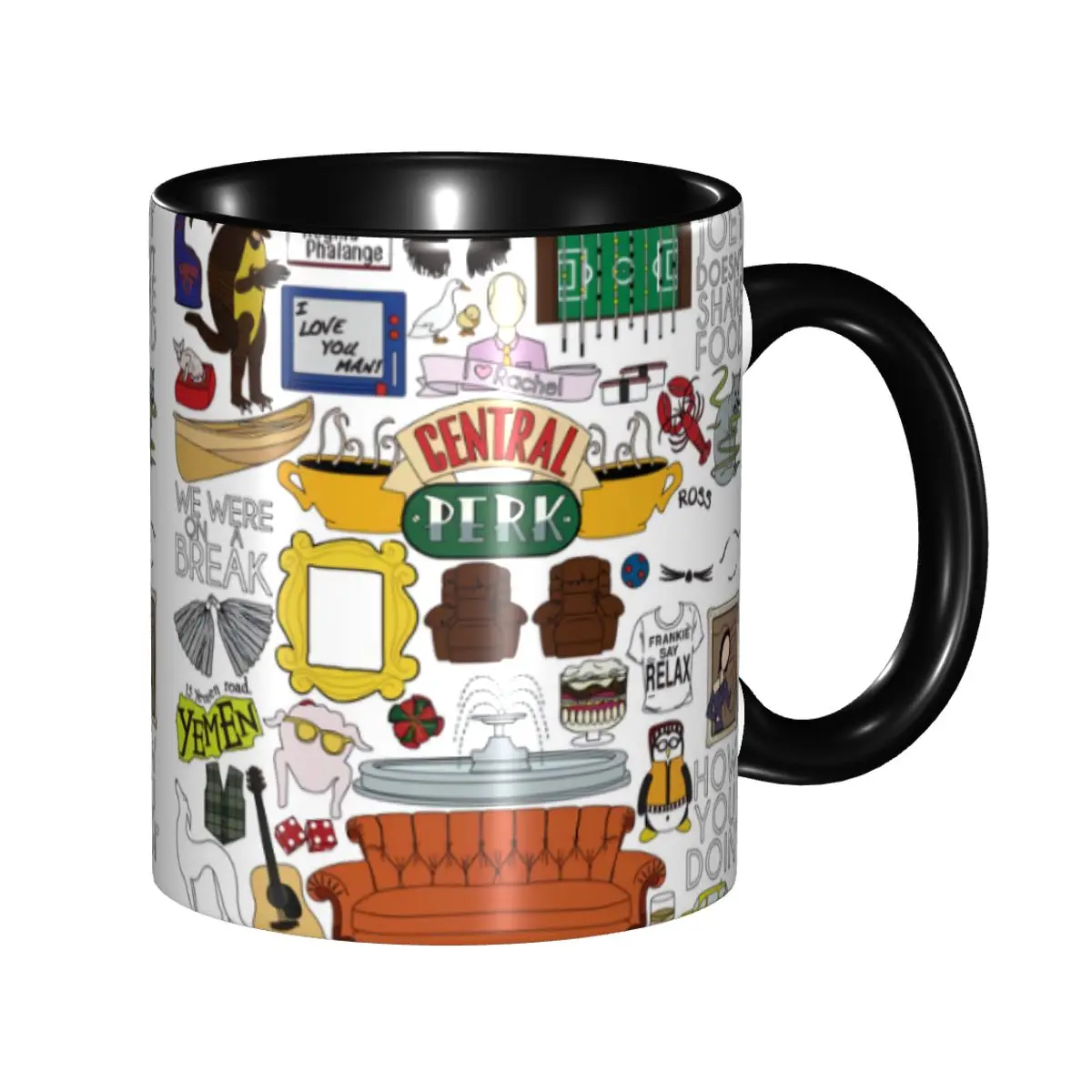

Funny Friends Collage Coffee Mugs DIY Custom TV Show Ceramic Milk Tea Mug