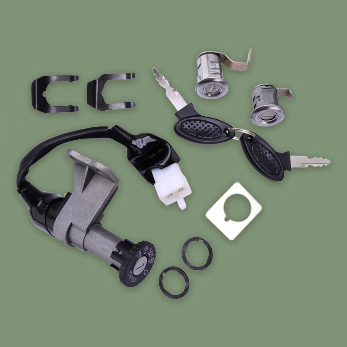 Универсальный комплект замков зажигания для мотоциклов, подходит для GY6 4-тактных двигателей 50-150 куб. см.