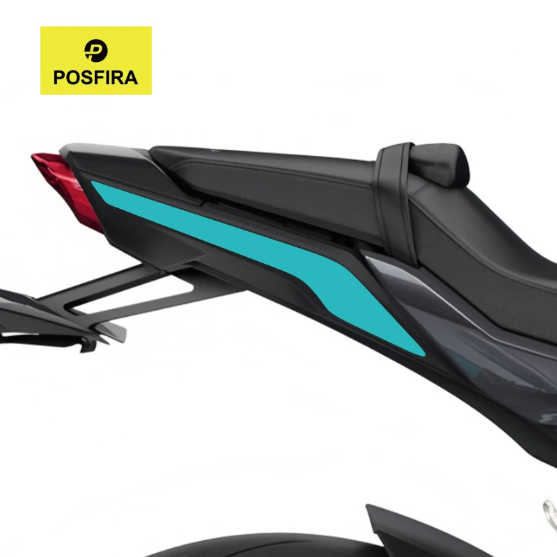 POSFIRA Motorcycle Rear Seat Stickers Vinyl Decals for Yamaha MT10 MT 10 SP MT-10 2022 2023 2024 Motorbike Decor Accessories