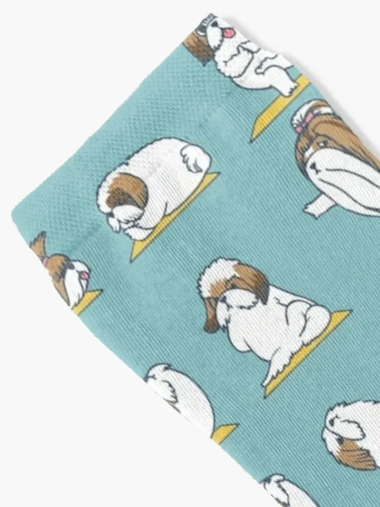 Shih Tzu Yoga Socks new in's golf with print Non-slip Socks For Men Women's