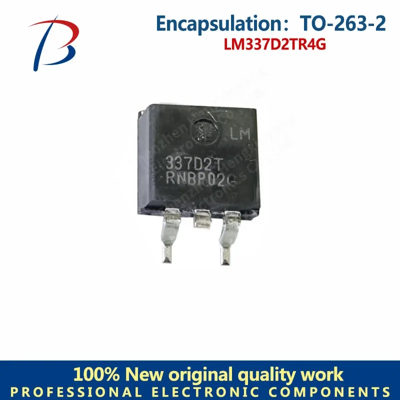 10pcs  LM337D2TR4G Silkscreen 337D2T Package TO-263-2 1.5A adjustable linear voltage regulator