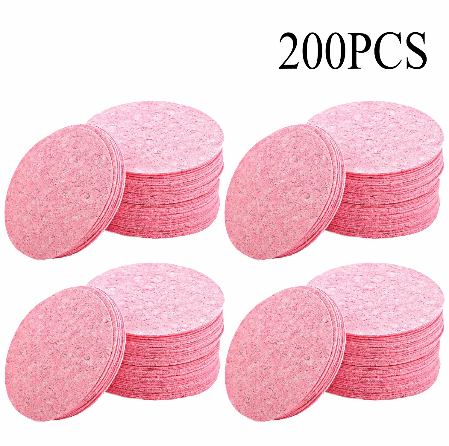 50-1000PCS Kompresse Gesicht Waschen Puff Natürliche Holz Zellstoff Schwamm Gesicht Waschen Puff Schäumen Gesicht Puff Cosmetic Puff gesicht Reinigung Schwamm