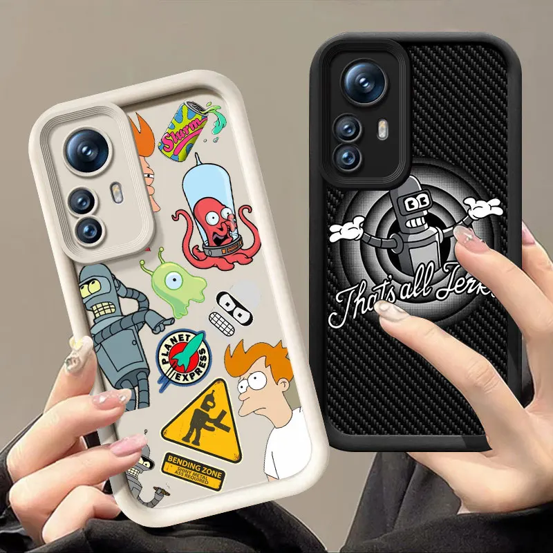 Amine Cute F-Futurama Phone Case For Xiaomi 11 12 13 Lite 12T 13T 14T Pro Redmi A1 A2 Plus A3 9A 9C 9T 10C 12C 13C 5G 14C