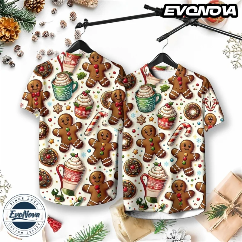 2026 Happy New Year 3D Print T-shirt Christmas Theme Family Party Short Sleeve T Shirts Cute Santa Claus Graphic Tee Top