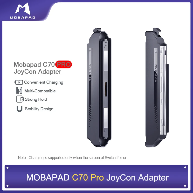

Сильный магнитный адаптер MOBAPAD C70 Pro с поддержкой зарядки для контроллера Switch 1 JoyCon и M6 S/HD S1 S/HD для консоли Switch 2