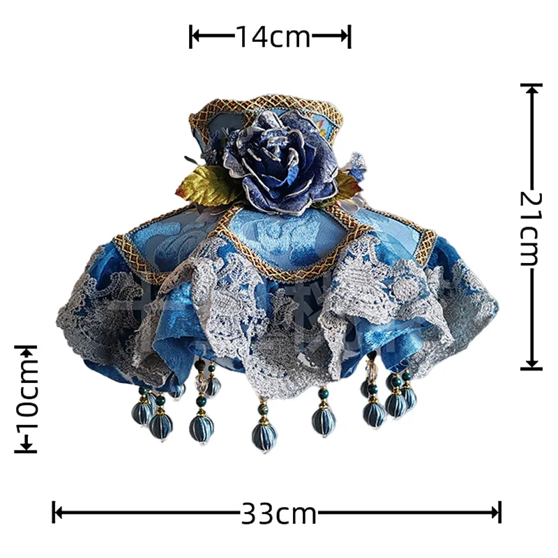 European Retro Table Lamp Fabric Lampshade Resin Bedroom Decoration Bedside Lamp Home Indoor Wall Lamp  Floor Light Desk